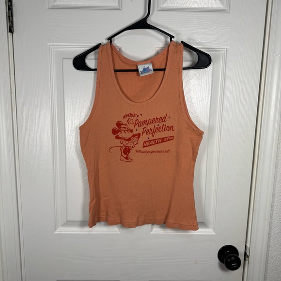 Disneyland Resort Tops - Women's Peach Minnie’s Health Spa Tank Top